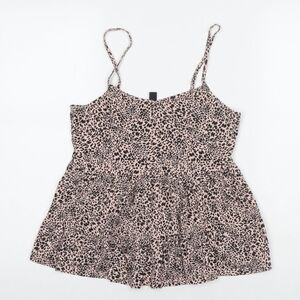Leopard Print Spaghetti Strap Top